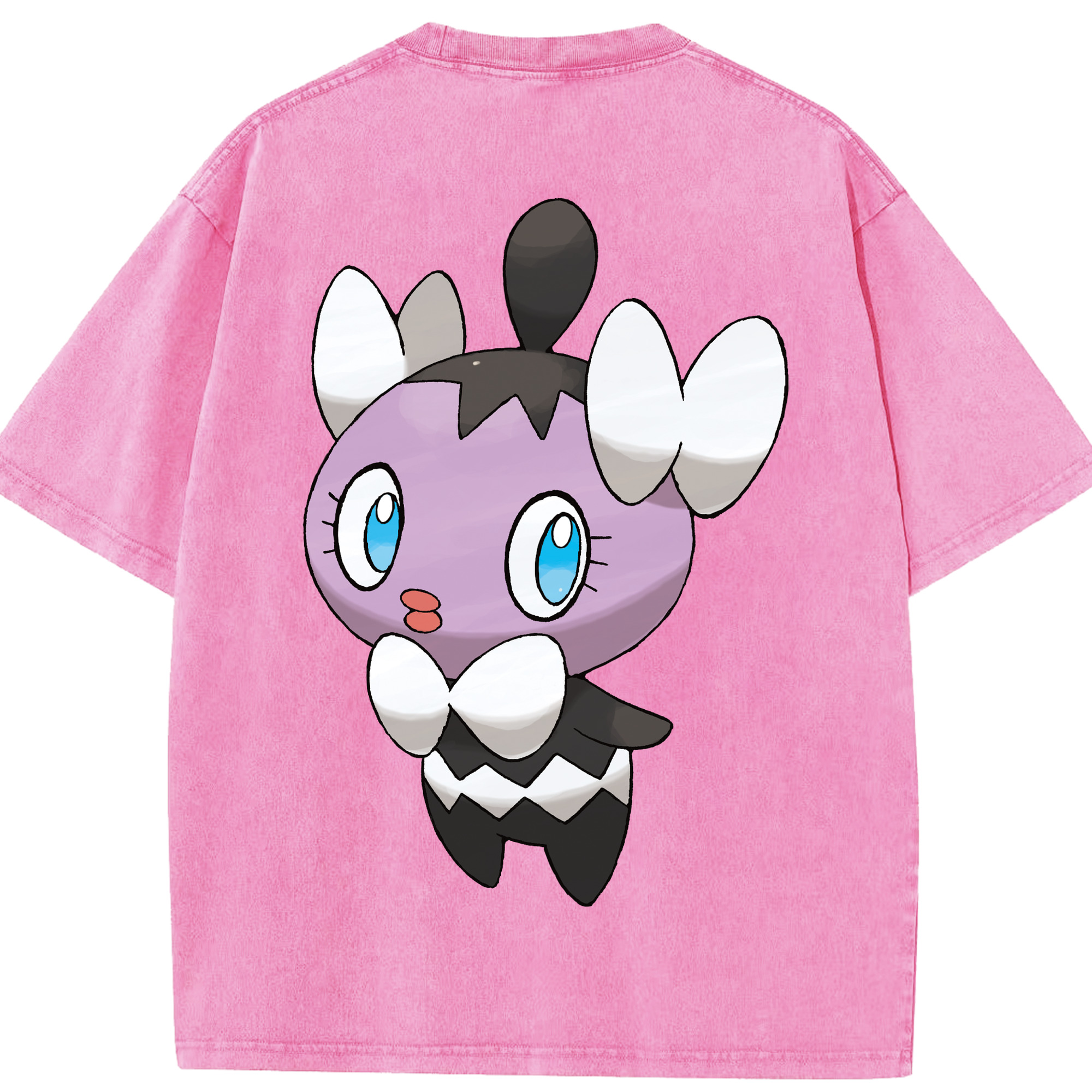 （画像用） ポケットモンスター Pokémon 綿100% ヴィンテージ風 半袖Tシャツ（背面プリント）